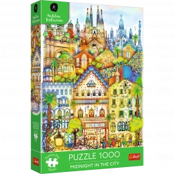 Puzzle premium 1000 dielikov – polnoc v Barcelone