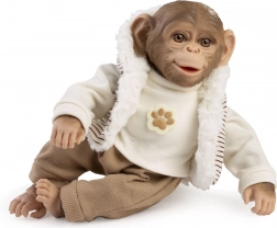 Realistická opička bábätko s mäkkým telom 32 cm