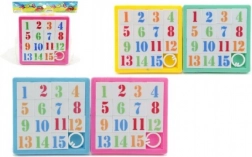 Posuvné číselné puzzle 4×4 (mix farieb) – logická hra 15
