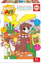 Educa maľovanie podľa čísel koala a lama