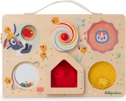 Lilliputiens drevený panel s aktivitami – dobrodružstvo na farme