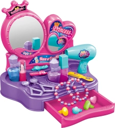 Kozmetický stolík s doplnkami pre deti