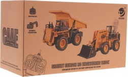 Diaľkovo ovládaný stavebný buldozér