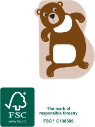 Malý Foot drevené písmeno B