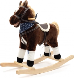 Hojdací koník s melódiou a šatkou Baby Mix