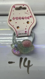 Sada vlasových gumičiek s hubovým motívom