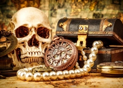 Puzzle Stôl pirátskeho kapitána