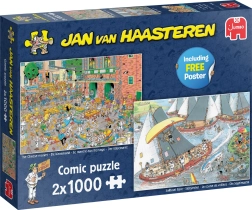 Puzzle JUMBO Jan van Haasteren – Holandské tradície 2×1000 dielikov