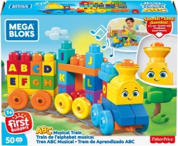 Mega Bloks hudobný vláčik s písmenkami