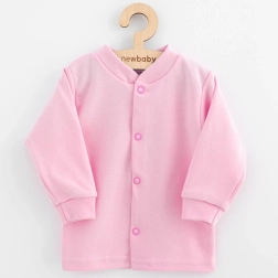 Dojčenský bavlnený kabátik New Baby Happy Elephant ružový 68 (4–6 m)