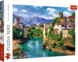 Puzzle 500 dielikov Starý most v Mostare, Bosna a Hercegovina – Trefl