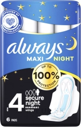 Always Classic Night Maxi hygienické vložky 6 ks