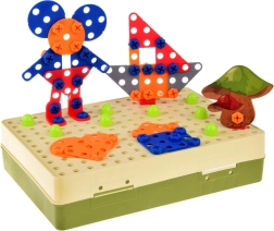 Skrutkovacia stavebnica dinosaury s vŕtačkou