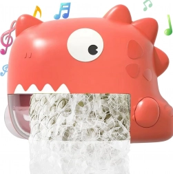 Dinosaurí výrobník peny do kúpeľa WOOPIE oranžový