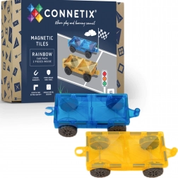 Connetix Rainbow Car Pack magnetické podvozky – 2 vozidlá