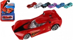 Športové autíčko 8 cm s voľnobehom – kov a plast, mix druhov