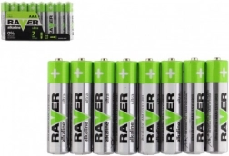 Alkalické batérie AAA 1,5 V – 8 ks RAVER