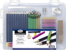 ROYAL & LANGNICKEL kresliaca sada v plastovom boxe, 35 dielov