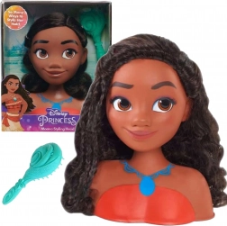 Hlava na česanie DISNEY PRINCESS VAIANA (MOANA) s kefou