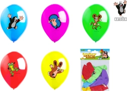 Nafukovacie balóniky Krtko a kamaráti 30 cm, sada 5 ks