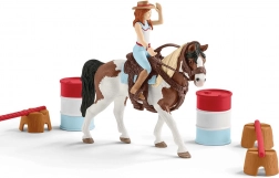 Schleich Horse Club westernová jazdecká sada Hannah – barrel racing set