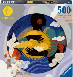Puzzle RAVENSBURGER 500 dielikov – malé slnko, zmysel čítania (okrúhle)