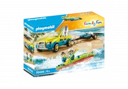 PLAYMOBIL FAMILY FUN plážové auto s lodným prívesom