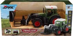 RC traktor s kliešťami na balíky 2.4 GHz 1:24