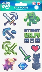 dočasné tetovanie minecraft – sada 10 motívov