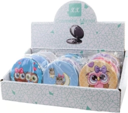 Vreckové zrkadielko so sovičkami