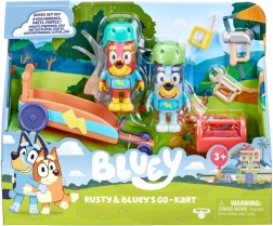 Figúrky Bluey Gokart s 2 figúrkami psíkov