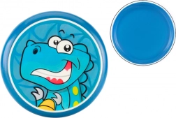 Detský frisbee s dinosaurami 20 cm modrý