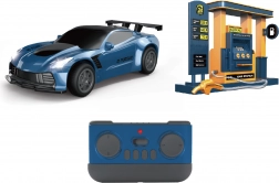 RC auto s dymovými efektmi a čerpacou stanicou 22 cm