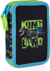 Dvojposchodový školský peračník Premium dinosaurus