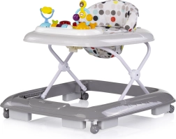 Interaktívne chodítko pre bábätká Baby Steps Grey CHIPOLINO