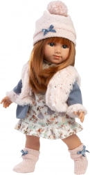 Realistická bábika s mäkkým látkovým telom 35 cm Llorens NICOLE