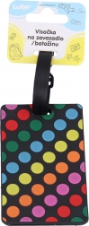 Visačka na batožinu z gumy s pásikom