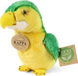 Plyšový papagáj zelený 15 cm eco‑friendly