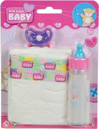 NBB sada fľaštička, cumlík a plienka pre bábiky
