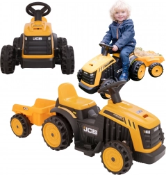 EVO detský elektrický traktor JCB s prívesom