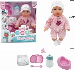 bábika 35 cm pije a ciká Tosia s doplnkami