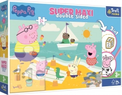 Obojstranné puzzle Peppa Pig SUPER MAXI 24 dielikov
