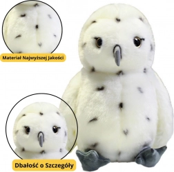 Biela plyšová sova 23 cm