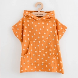 Detské mušelínové pončo New Baby Feeling Animal XS 35 cm