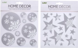 Dekorácia na stenu alebo okno – Vianočné motívy 22,9x18,5 cm