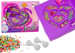 Koráliky na výrobu šperkov – farebná kreatívna sada na náramky