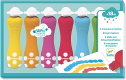 Djeco penové farby s hubkovým aplikátorom pre deti