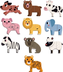 Vilac Drevené magnety Veselé zvieratká