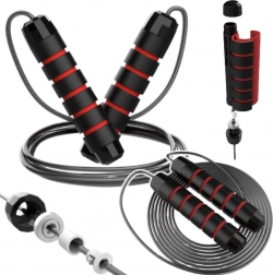 Nastaviteľné oceľové švihadlo s ložiskami a penovými rukoväťami 3 m