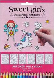 Vyfarbovacie nálepky pre dievčatá